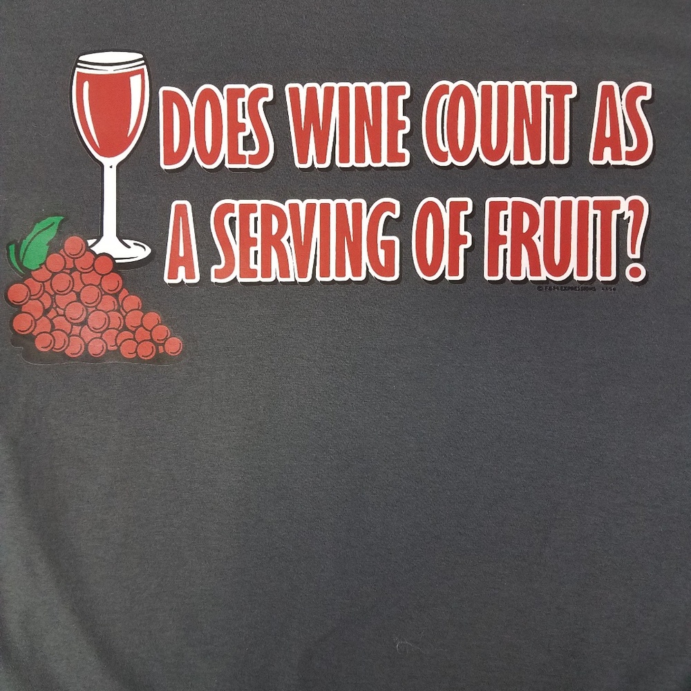 Wine Funny Unisex Graphic Tee Shirt - Picture 2 of 2